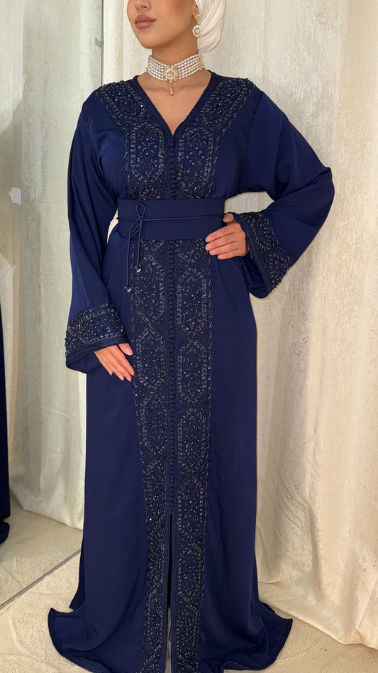 Caftan Bling bleu
