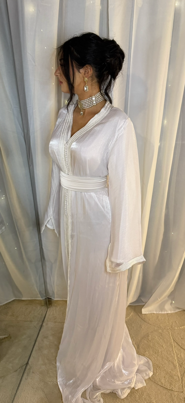 Takchita Organza blanc