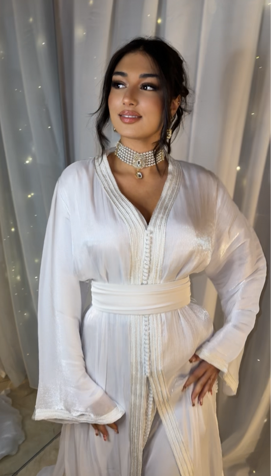 Takchita Organza blanc