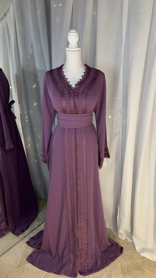 Caftan prune monochrome